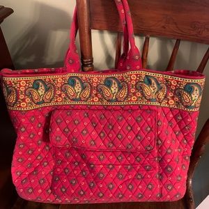 Victoria Hill XL Quilted Weekender, EUC